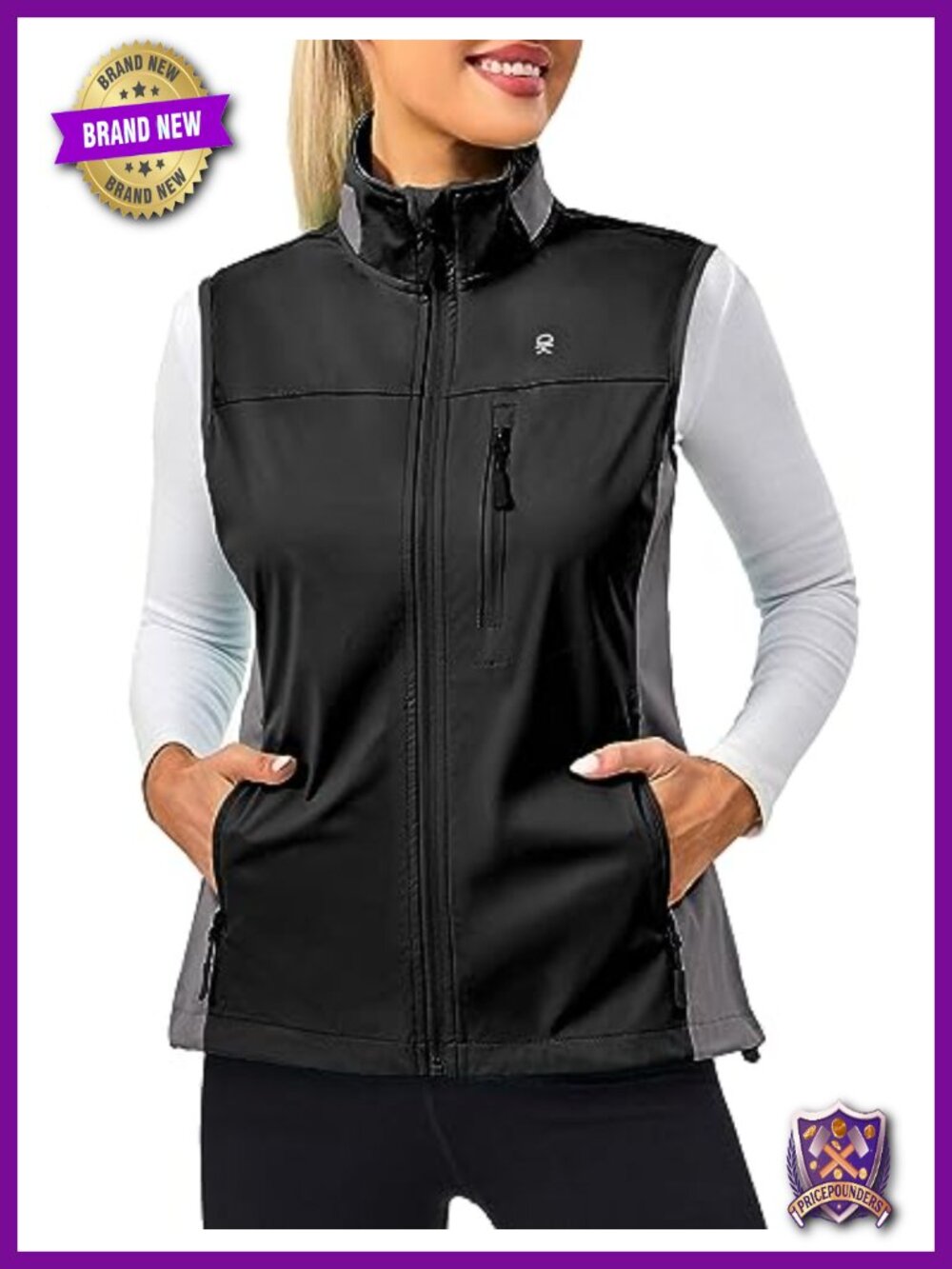 Little Donkey Andy Women's Lightweight Windproof Sleeveless Vest